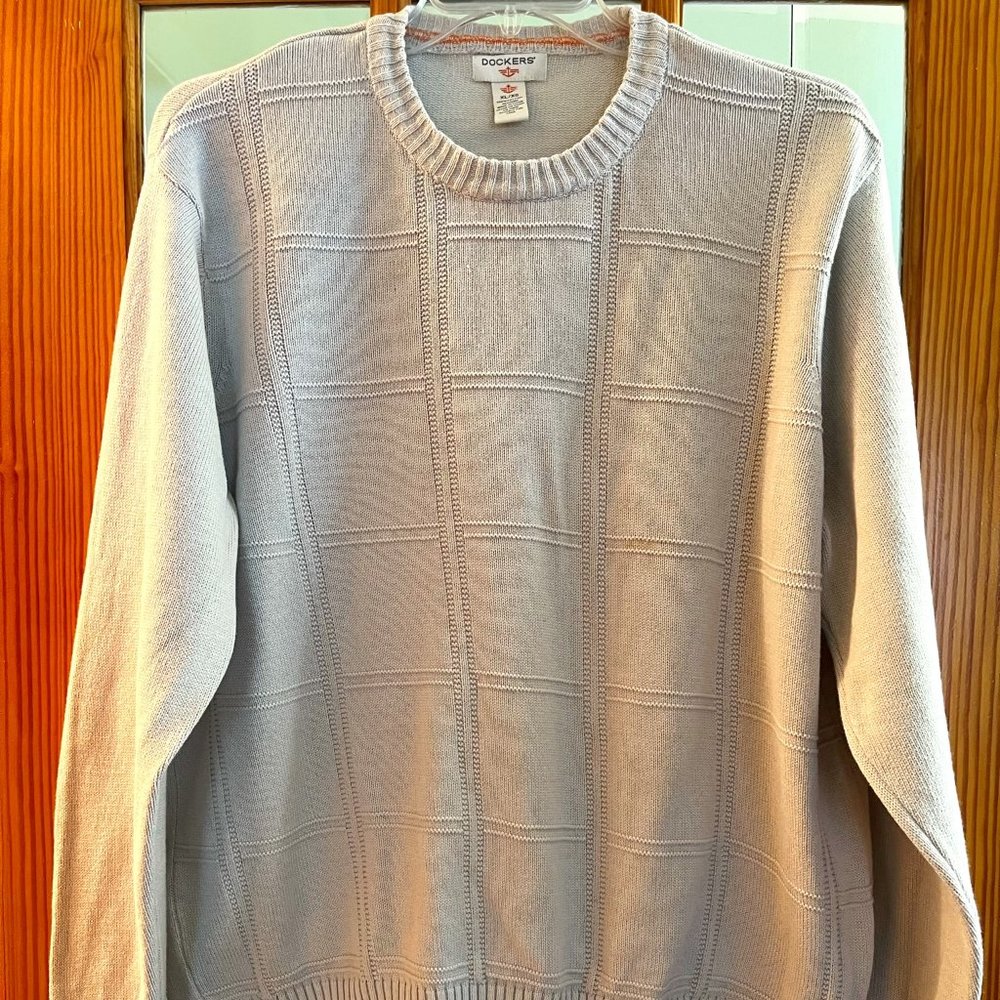 Dockers, Extra Large, Cream, Crewneck, Excellent Condition